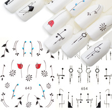 2pcs/set Nail Sticker Flowers Water Transfer Decal Sliders For Nail Tip Nail Art Decoration Tattoo Manicure Wraps Tools ZJT3031 2024 - buy cheap