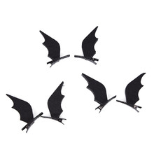 1 par mulheres meninas morcego asas mini grampos de cabelo barrette halloween party headwear novidade horror acessórios para o cabelo 2024 - compre barato
