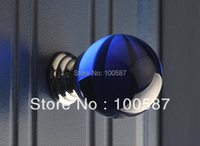 UNILOCKS 10 шт./лот накладка на дверь кухонного шкафа с синим кристаллом (D: 30 мм) 2022 - купить недорого