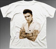 Elvis presley o rei nova moda homem camiseta o pescoço dos homens de manga curta legal camiseta masculina topos t 2024 - compre barato