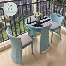 Садовые наборы Луи, уличные стулья, балкон, чайный столик из ротанга 2024 - купить недорого