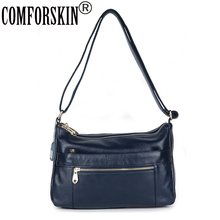 COMFORSKIN Brand Luxury Handbag Women's Shoulder Bag Fashion Design Women Bag New Arrivals Large Capacity Cowhide Travelling Bag 2024 - buy cheap