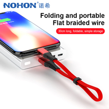 NOHON USB Charger Data Cable Lighting For iphone XS XR X 8 7 6 6S 5S 5C 5 Plus Short Charging Cables Power Bank With Wire Winder 2024 - buy cheap