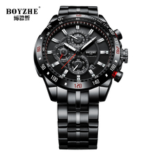 BOYZHE 2020 Luxury Brand Watch Men Automatic Mechanical Mens Watches Sports Waterproof Full Steel erkek kol saati otomatik saat 2024 - buy cheap