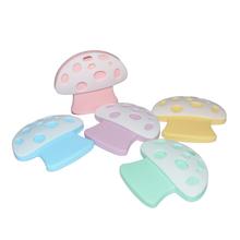 1pcs Silicone Mushroom Teether Babies Teething Pendant Nursing Soft Silicone Beads Safe Toys For Soothe Teething Baby 2024 - buy cheap