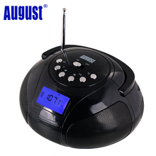 August SE20 Portable Alarm Clock FM Radio with Mini Bluetooth Speaker Stereo System with SD Card/USB/AUX Rechargeable Battery 2024 - buy cheap