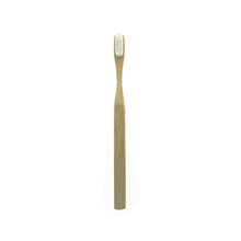 Cepillo de dientes de bambú Natural para adulto, cepillo de dientes suave ecológico con mango redondo y logotipo a medida, 50 unidades 2024 - compra barato