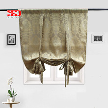 European Damask Roman Curtains For Living Room Belt Luxury Jacquard Drapes Tie Up Shade Shiny Panel Window Treatments Door 2024 - buy cheap