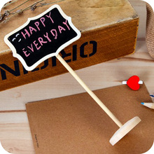 Mini Wooden stand Blackboard Wedding Chalkboard Writing Notice Message Paint Wood Board 2024 - buy cheap