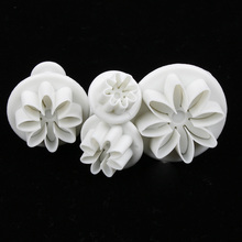 4pcs Plum Flower Plunger Cutter Sugarcraft Fondant Cake Decorating DIY Tool Cookie Molds Biscuit Cutter 2024 - buy cheap