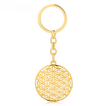 Mqchun chaveiro com pingente flor da vida, chaveiro geométrico mandala, laço do amor egípcio, chaveiro simples-50 2024 - compre barato