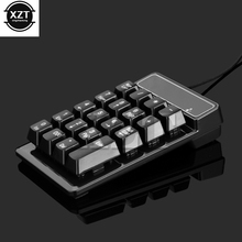 Keyboard USB Wired Numeric Keypad Mechanical Feel Number Keyboard 19 Keys Water-proof for Laptop PC 2024 - buy cheap