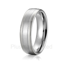 Anel-anillos de boda de acero de titanio para hombre, modernos, color oro blanco 2024 - compra barato
