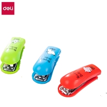 DELI Mini Stapler 10 # deli 0253 1 Set with staples Cartoon student cute stapler stationery office supply School accessories 2024 - buy cheap