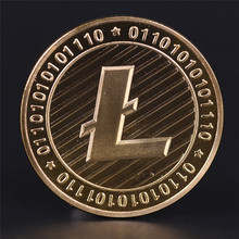 Gold/Silver-Plated Litecoin Coins Currency Collection Physical Gift Collection Art Home Holiday Deco Imitation Dia 40mm 2024 - buy cheap