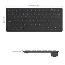Ultra-slim Wireless Bluetooth 3.0 Keyboard For Teclast T10 T20 T30 10.1" universal keyboard for Android Windows and iOS system 2024 - buy cheap
