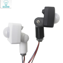 Detector ir de 20mm 24mm 40mm, rotação ajustável 180 graus, raio infravermelho, sensor de movimento humano, interruptor de atraso para luz led