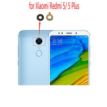Xiaomi redmi 5/redmi 5 plus lente de câmera de vidro, 2 unidades, para câmera traseira, lente de vidro com cola substituta peças para reparo 2024 - compre barato