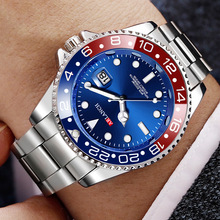Luxury Mens Watches Top Brand Stainless Steel Quartz Clock Reloj Calendar Waterproof Wrist Watch orologio uomo relogio masculino 2024 - buy cheap
