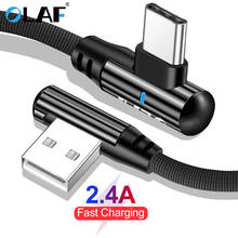 OLAF USB Type C 90 Degree USB C Cable for Samsung Galaxy S10 S9 Plus Xiaomi Mi 8 6 MAX 3 USB C Fast Charging Data Type-c Cables 2024 - buy cheap