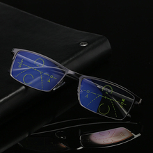 Gafas de lectura ultraligeras Tr90, lentes de lectura con borde completo, multifocales progresivas, antiluz azul + 0,75 + 1,25 + 1,5 + 2 + 1,75 a + 4 2024 - compra barato