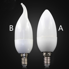 Led Candle Light 3W 220V Energy Saving Bulb E14 SMD 2835 Chandelier Crystal Lamp Bombillas Ampoule Warm/Cool White Spotlight 2024 - buy cheap