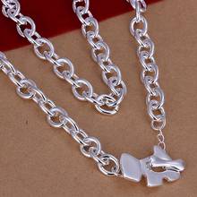 N233 925 sterling silver Necklace, 925 silver Pendant fashion jewelry  Dog Plate And Bone Thick Necklace  /apvajhca eblamssa 2024 - buy cheap