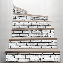 Adesivo de chão de tijolo branco funlife, decalque decorativo 3d de mural para decoração de casa, à prova d'água 2024 - compre barato