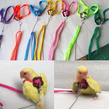 Let's Pet Colorful Parrot Bird Leash Outdoor Adjustable Harness Training Rope Flying Cross Band 2024 - buy cheap