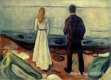 Two people. The lonely Edvard Munch painting for room decoration High quality 2024 - buy cheap