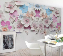 Beibehang-papel tapiz personalizado para el hogar, mural de Foto 3d, nuevo estéreo chino de melocotón en relieve, Fondo de TV, decoración del hogar, papel de pared 2024 - compra barato