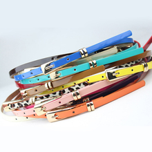 Thin Pu Leather Belt Female Red Brown Black White Yellow Waist Belts For Women Dress Strap Wholesale 2020 8 Colors Waist Belts 2024 - buy cheap