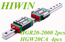 Линейная направляющая HIWIN HGR20 L2000mm, 2 шт., детали с ЧПУ и 4 шт. 2024 - купить недорого