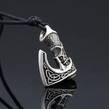 Vintage Viking Necklace Nordic Rune Compass Axe Amulet Pendant Necklace Talisman Jewelry Gifts 2024 - buy cheap