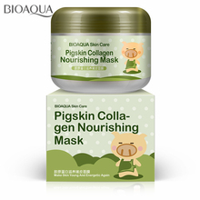 BIOAQUA Skin Care Pigskin Collagen Nourishing Mask Anti Wrinkle Sleeping Facial Mask Cream Moisturizing Whitening Acne Treatment 2024 - buy cheap