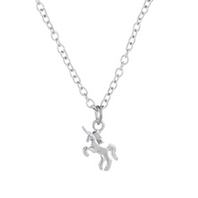 Necklace For Girls Children Kids Gold Cartoon Horse jewelry accessories Women Animal Necklace Pendant Party lovely  necklace 2024 - buy cheap