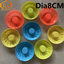 5PCS/Set Chimney shape Silicone Cake Mold Angel Hurricane Cake Baking Tool Diameter 8cm DIY Baking Muffin Cup Cold Soap Mold 2024 - buy cheap