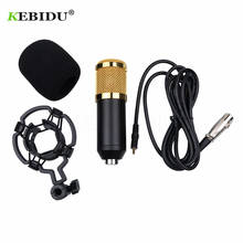 kebidu 1pc hot Dynamic Condenser Wired Microphone Mic Sound Studio BM 800 for Recording Kit KTV Karaoke with Shock Mount 2024 - buy cheap