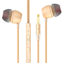 Metal Earphone 3.5mm In-Ear Wired Ear Phones With Microphone Stereo Bass headset For   Samsung Xiaomi Huawei for iphone 2024 - buy cheap