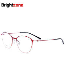 Non-Screw Men Women New Half Rim Myopia Super Light Spectacles Frame Leisure Style High-end Fashion Eye Glasses Oculos De Grau 2024 - buy cheap