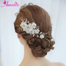 Wedding Headpieces Boho Delicate Crystal and Flower Bridal Hair Side Comb Enchanted Hair Jewelry Women Ornaments Comb 2024 - buy cheap