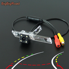 BigBigRoad coche inteligente dinámico vías de visión trasera cámara de visión nocturna para Mitsubishi L200 Pajero Zinger 2009, 2010, 2011, 2012 2024 - compra barato