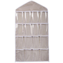 16Pockets quilted bag Clear Hanging Bag Socks Bra Underwear Rack Hanger Storage Organizer bolsa vacio ropa percha armario E30 2024 - buy cheap