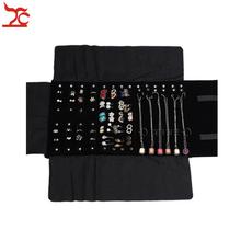 Big Sale Factory Direct Selling Multi-function Velvet Jewelry Display Necklace Ring Earring Storage Case Jewelry Roll Bag 2024 - buy cheap