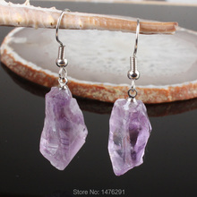 Attractive Purple Crystal Irregular Shaped Beads Hook Dangle Earring 1 Pair  Best Gift For Women 2024 - buy cheap