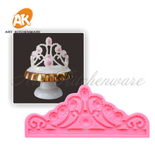Big Relief Crown Cake Molds Food Grade Frame Silicone Mold Fondant Cake Decorating Tool Kitchen Baking Tool Chocolate Soap Mould 2024 - buy cheap