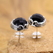 2018 Special Offer Anniversary Brinco Silver Earrings New Classic Cut Agate S925 Earrings 2024 - buy cheap