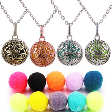 Lotus Guanyin Music Ball Bell Aromatherapy Locket Pendant Necklace Charm Perfume Essential Oil Diffuser Woman Gift Jewelry 2024 - buy cheap