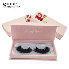 SHIDISHANGPIN 1 Pair eyelashes natural long mink eyelashes 1 box 3d mink lashes false eyelashes mink 3d lashes Christmas gift 2024 - buy cheap