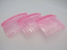 20 pentes laterais de plástico rosa prendedores de cabelo grampos para senhoras pinos 70x40mm 2024 - compre barato